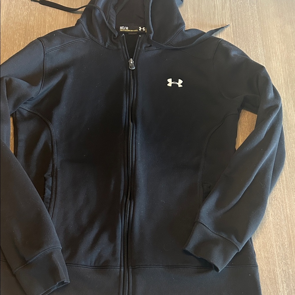 Under Armour Midnight Black Full-Zip‎ Hoodie